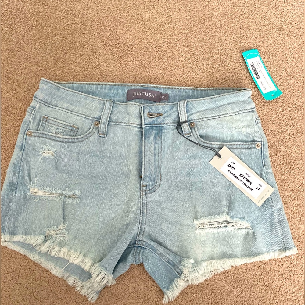 Just USA denim shorts - NEW - Size 27